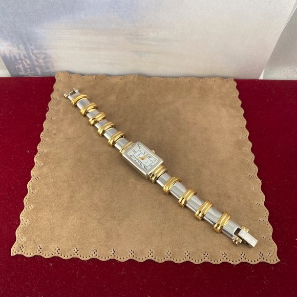 NEIMAN MARCUS 2 Tone Quartz Ladies Watch 7 inch - Picture 8 of 8